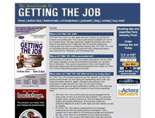 Tablet Screenshot of gettingthejob.com